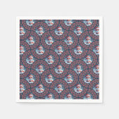 Kawaii Christmas Fox Dot Mandala Deko Fans Paper Serviette (Vorderseite)