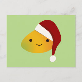 Kawaii Christmas Mango Feiertagspostkarte
