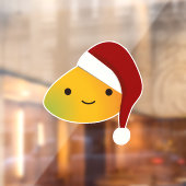 Kawaii Christmas Mango Fensteraufkleber (Blatt 2)
