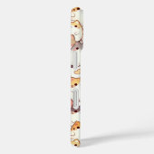 Kawaii Chubby Cartoon Katzen mit Herz Case-Mate iPhone Hülle (Rückseite / Rechts)