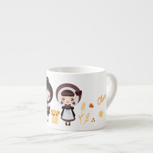 Kawaii Clara - Erntedank Espressotasse (Vorderseite Rechts)