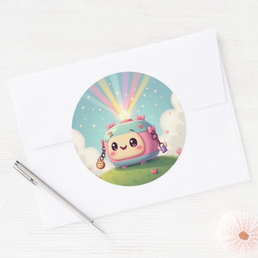 Kawaii Clicker: Happy Camera Sticker (Umschlag)