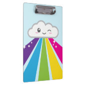 Kawaii Cloud and Rainbow Clip Board Klemmbrett (Rechts)
