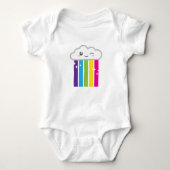 Kawaii Cloud and Rainbow Cloud Baby Strampler (Vorderseite)