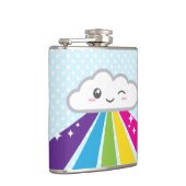 Kawaii Cloud and Rainbow Flask Flachmann (Rechts)