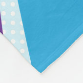 Kawaii Cloud and Rainbow Fleece Blanket (Ecke)