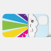 Kawaii Cloud and Rainbow iPad Case (Rückseite (Horizontal))