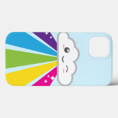 Kawaii Cloud and Rainbow iPad Mini Case (Rückseite (Horizontal))