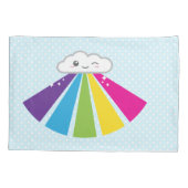 Kawaii Cloud and Rainbow Kissen Case Set Kissenbezug (Rückseite-Links)