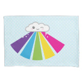 Kawaii Cloud and Rainbow Kissen Case Set Kissenbezug (Vorderseite-Links)