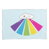 Kawaii Cloud and Rainbow Kissen Case Set Kissenbezug (Vorderseite-Rechts)