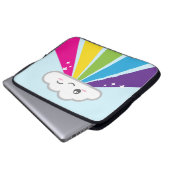 Kawaii Cloud and Rainbow Laptop Sleeve (Vorne Knopf)