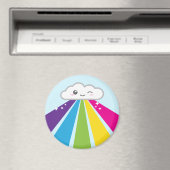 Kawaii Cloud and Rainbow Magnet (In Situ (Geschirrspüler))