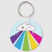 Kawaii Cloud and Rainbow Schlüsselanhänger (Vorderseite)