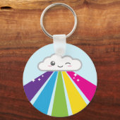 Kawaii Cloud and Rainbow Schlüsselanhänger (Vorderseite)