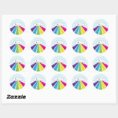Kawaii Cloud and Rainbow Stickers (Blatt)