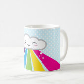 Kawaii Cloud and Rainbow Tasse (VorderseiteRechts)