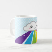 Kawaii Cloud and Rainbow Tasse (Vorderseite Links)