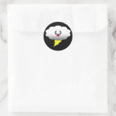 KAWAII CLOUD LIGHTNING THUNDER STORM RUNDER AUFKLEBER (Tasche)