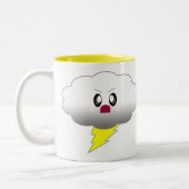 KAWAII CLOUD LIGHTNING THUNDER STORM ZWEIFARBIGE TASSE (Links)