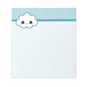 Kawaii Cloud Notizblock (Vorderseite)