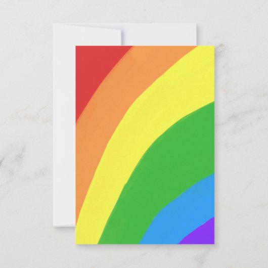 Kawaii Cloud Rainbow Kindergeburtstag Dankeskarte (Rückseite)