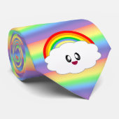 KAWAII CLOUD RAINBOW SUPER KRAWATTE (Gerollt)