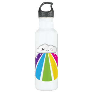 Kawaii Cloud und Rainbow Edelstahlflasche