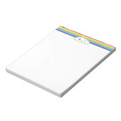 Kawaii Cloud und Rainbow Notepad Notizblock (Rotiert)