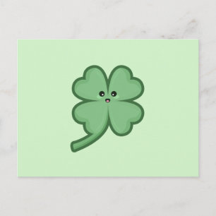 Kawaii Clover Postkarte