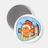 Kawaii Clownfish Magnet (Vorderseite/Rückseite)