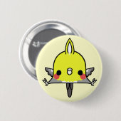 Kawaii Cockatiel (Sie ändern den Hintergrund!) Button (Vorne & Hinten)