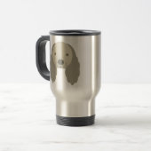 KAWAII COCKER SPANIEL DOGGIE SO SWEEEED HUND REISEBECHER (Vorderseite Links)