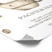 Kawaii Coffee - Schnuller Jagd Baby Duschgame Poster (Ecke)