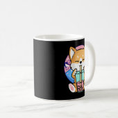 Kawaii Corgi Dog Bubble Tea Boba Anime Neko Japane Kaffeetasse (VorderseiteRechts)