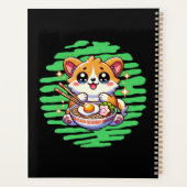 Kawaii Corgi essen Schüssel Ramen Planer (Rückseite)