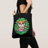 Kawaii Corgi essen Schüssel Ramen Tasche (Von Nahem)