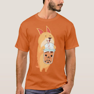 Kawaii Corgi Liebe Bubble Tee Hemd Niedlich Corgi 