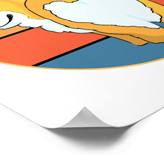 Kawaii Corgi Poster (Ecke)