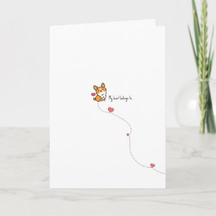 Kawaii Corgi Pun Valentine Card Karte