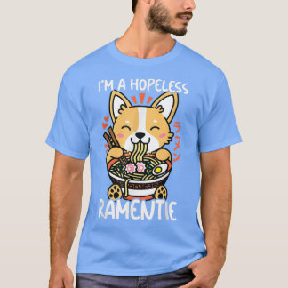 Kawaii Corgi Ramen Niedlich Puppy Japanisch Manga T-Shirt