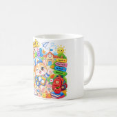 Kawaii Corgi Schulcampus Kaffeetasse (VorderseiteRechts)
