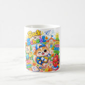 Kawaii Corgi Schulcampus Kaffeetasse (Mittel)
