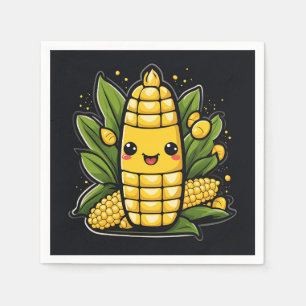 Kawaii Corn Summer Serviette