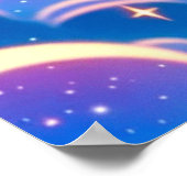 Kawaii Cosmic Cat Poster (Ecke)