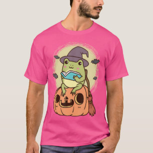 Kawaii Cottagecore Ästhetischer Frosch Hexenmeiste T-Shirt