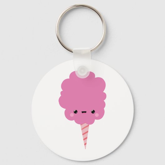 Kawaii Cotton Candy Schlüsselanhänger (Vorderseite)