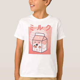 Kawaii Cow Retro Japanisch Pfirsichmilch T-Shirt
