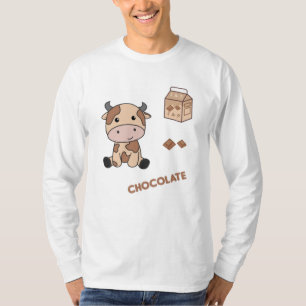 Kawaii Cow Retro Japanische Schokolade Kühe T-Shirt