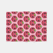 Kawaii Cranberry Fleecedecke (Vorderseite (Horizontal))